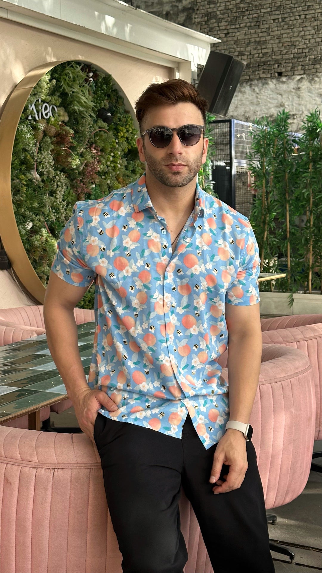 Cool Blue Rayon Shirt