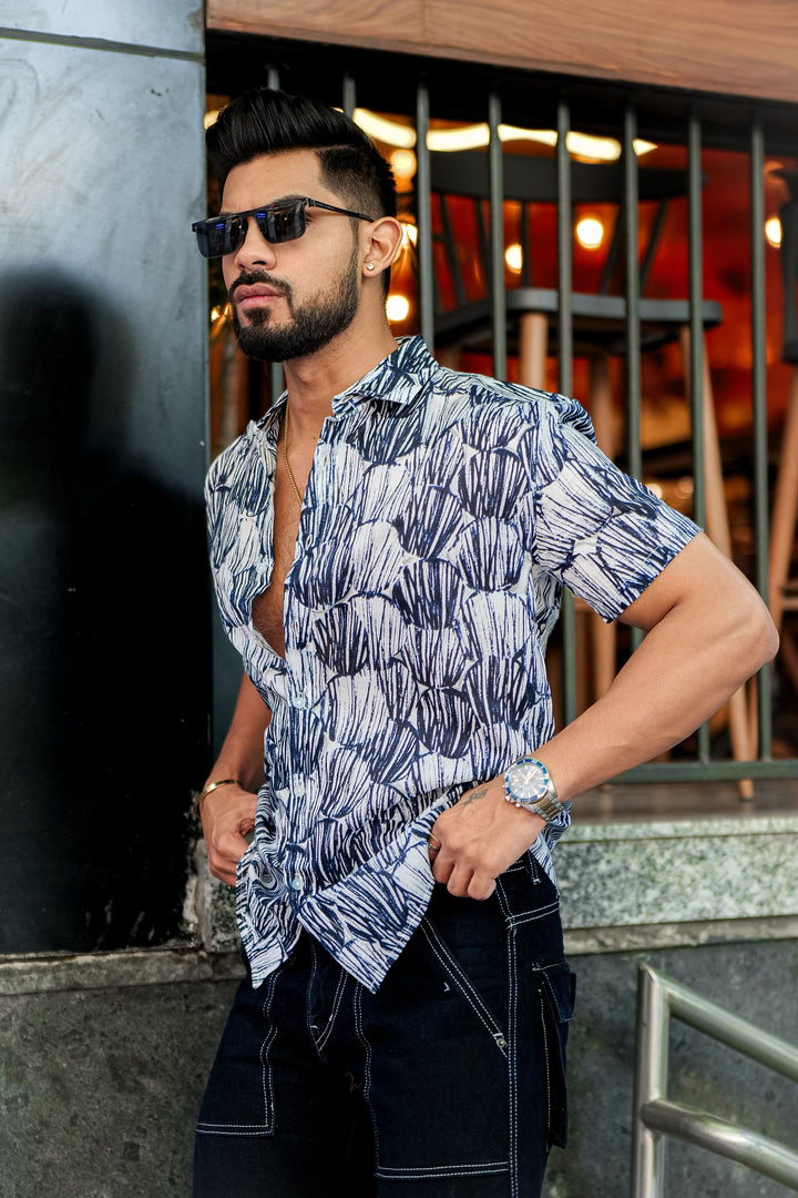 Black White Abstract Shirt
