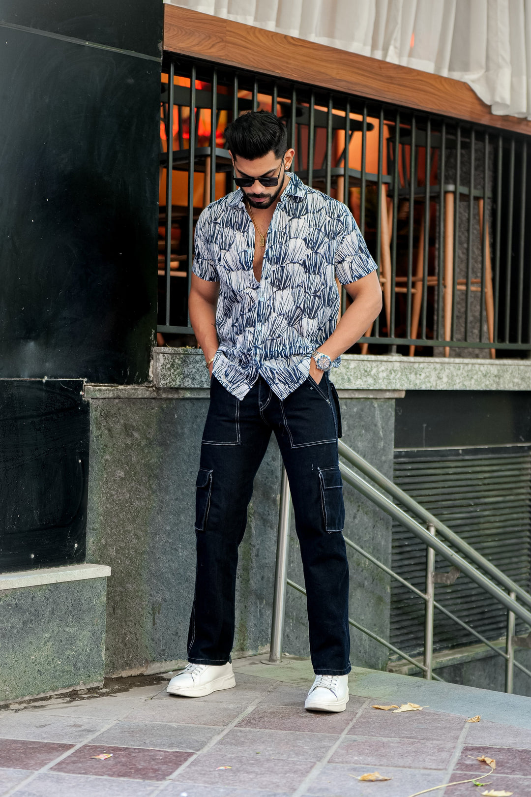 Black White Abstract Shirt