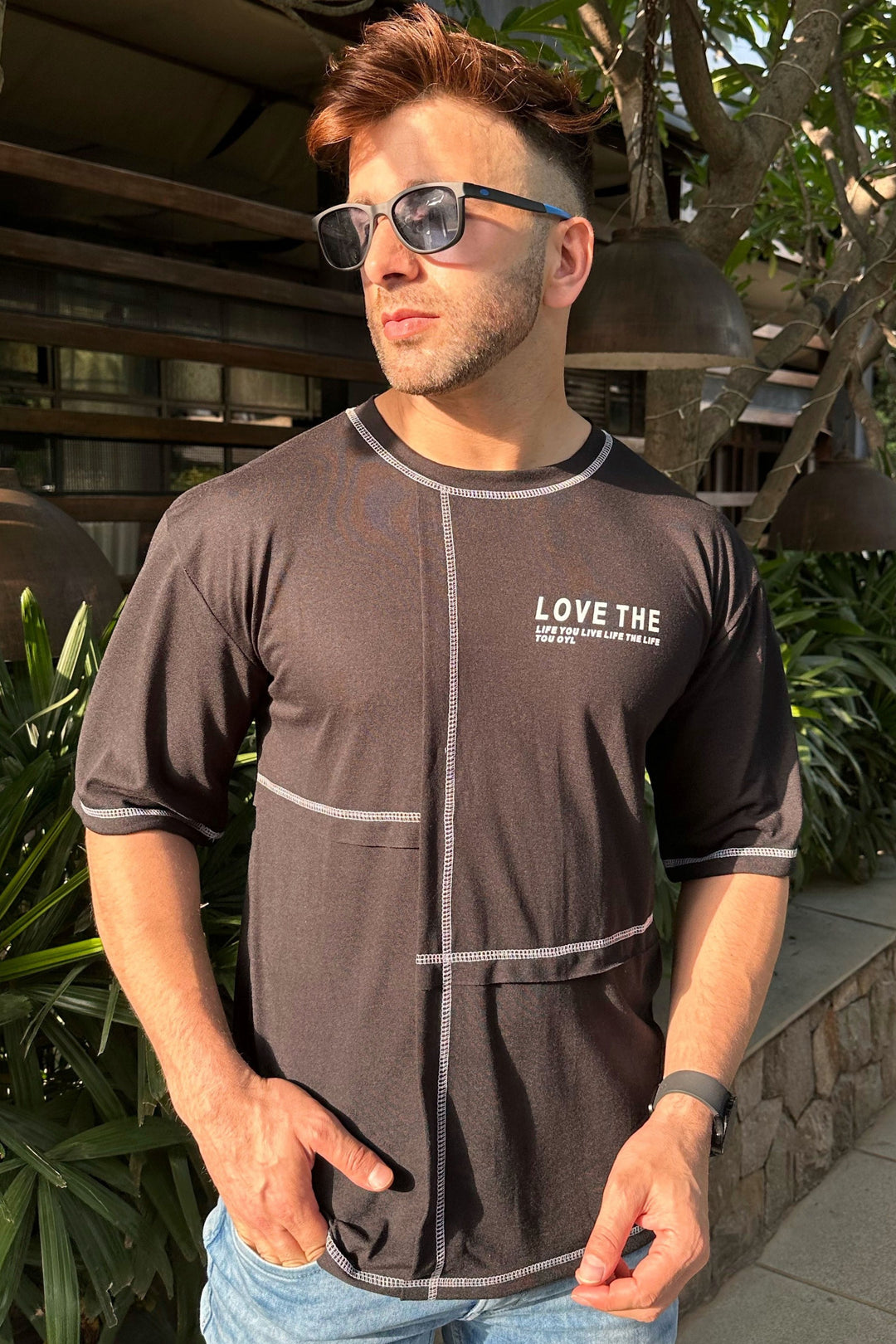 Black Printed T-Shirt