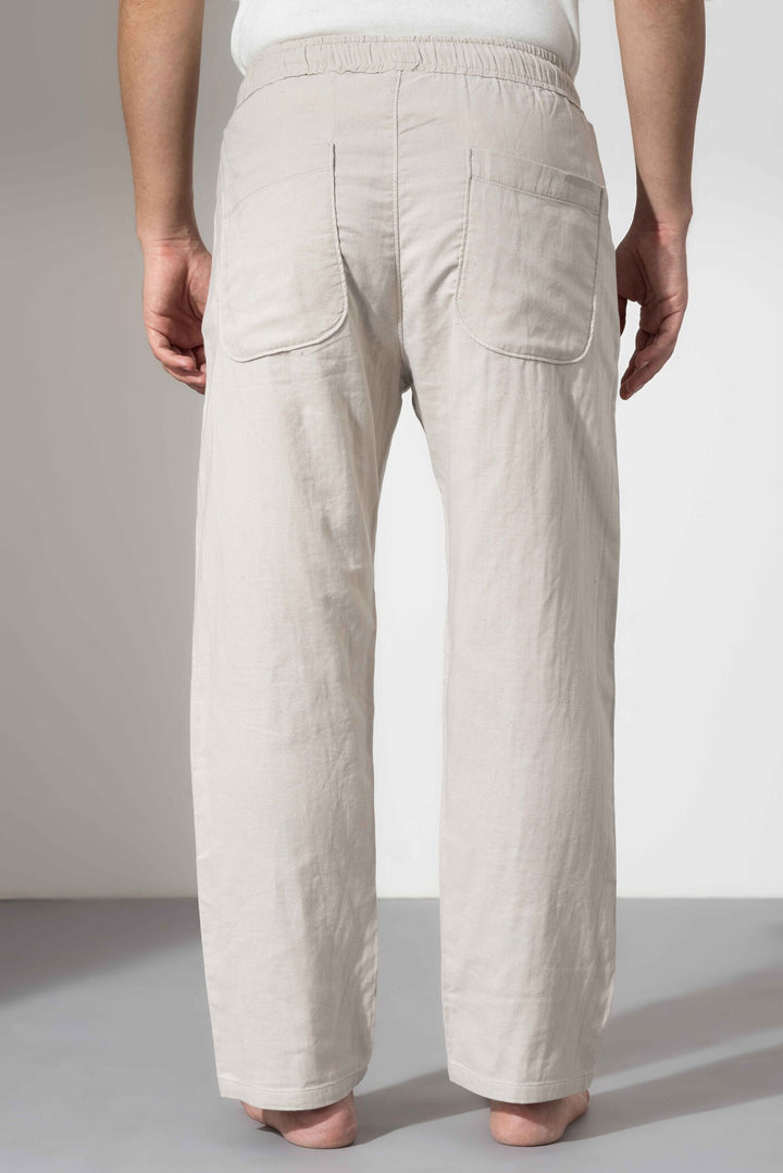 Cream Linen Pants