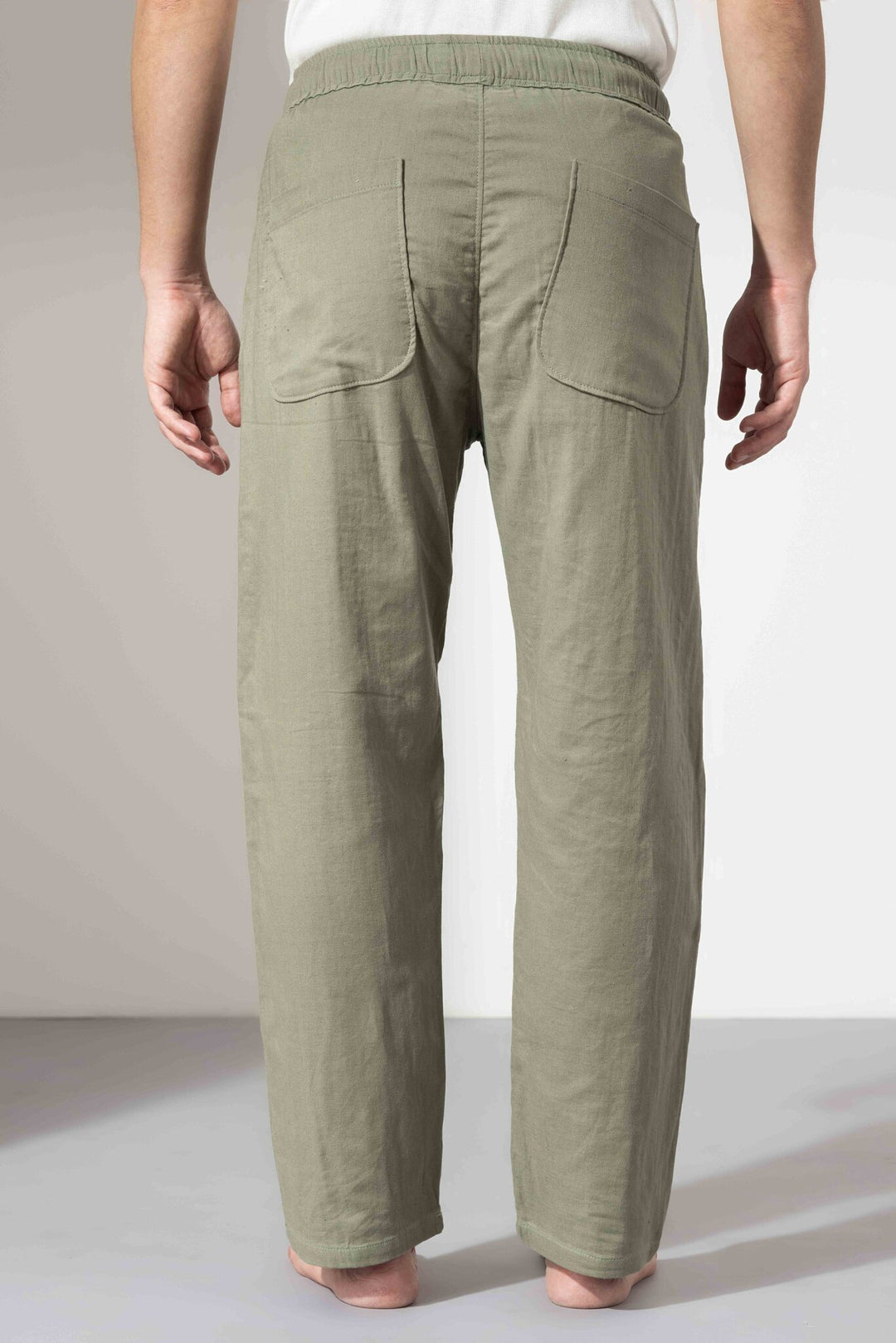 Green Linen Pants