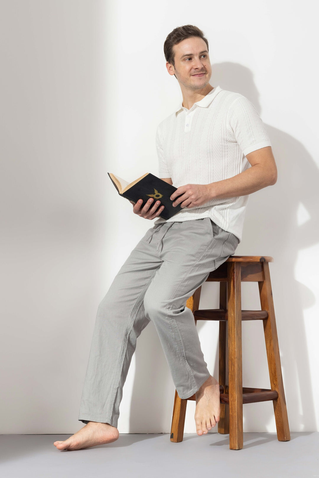 Grey Linen Pants