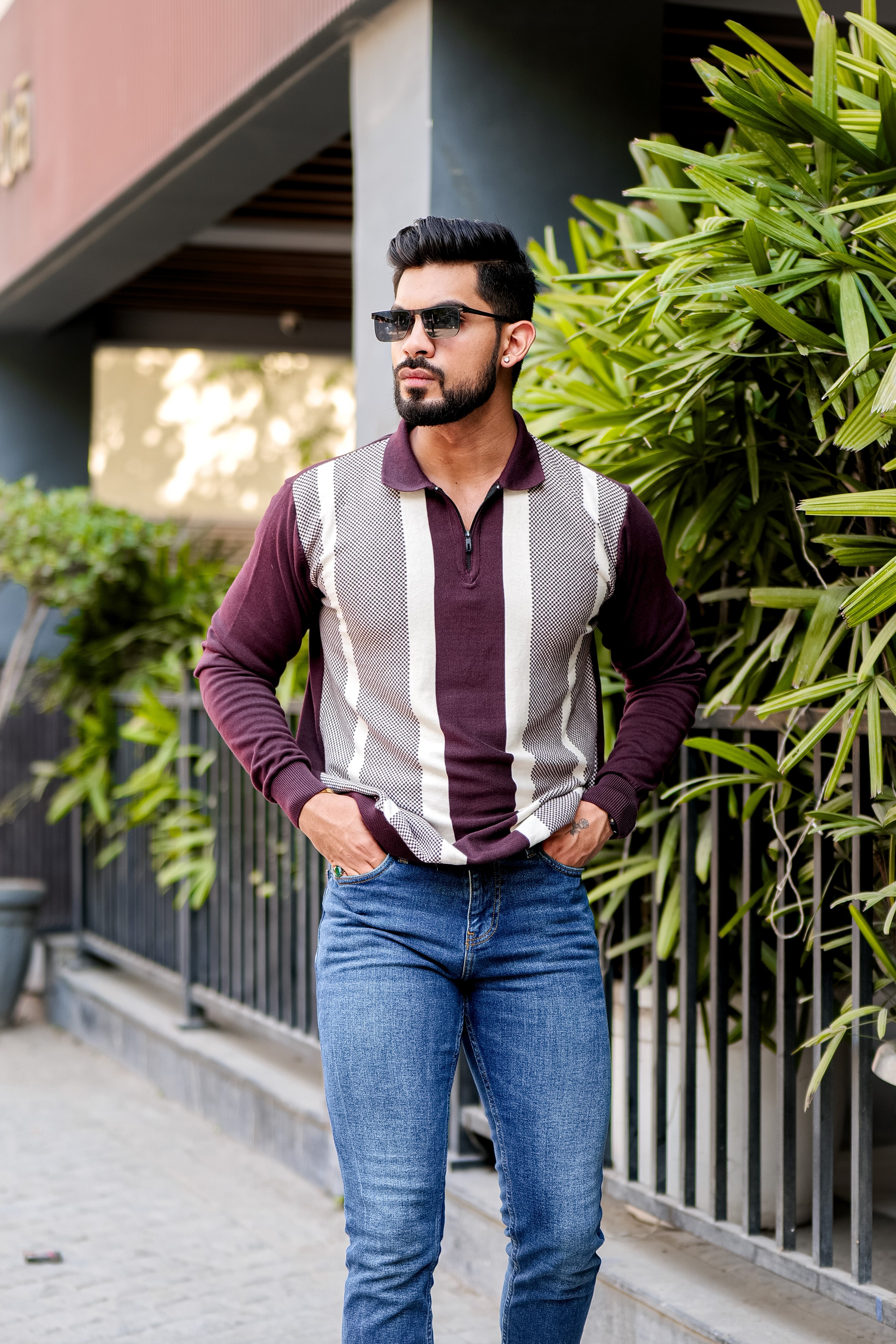Maroon Flat Knit T-Shirt