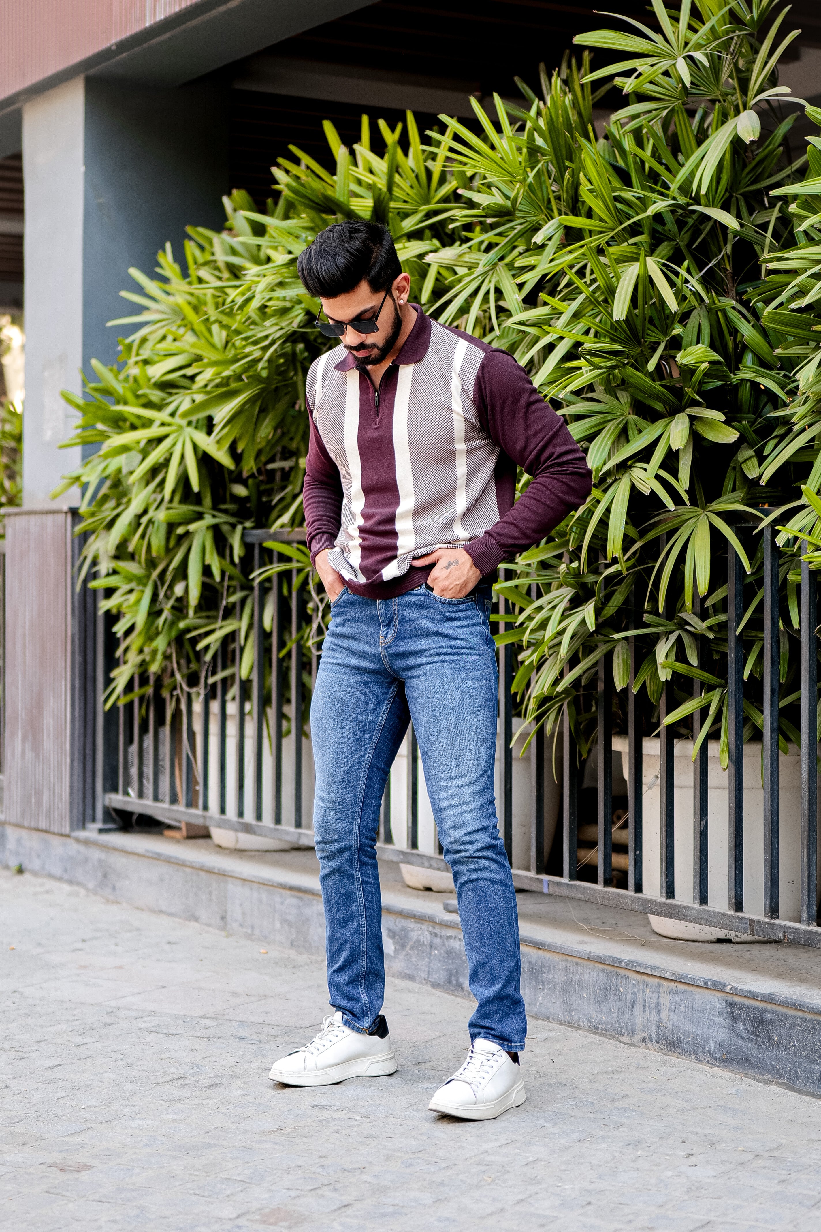 Maroon Flat Knit T-Shirt