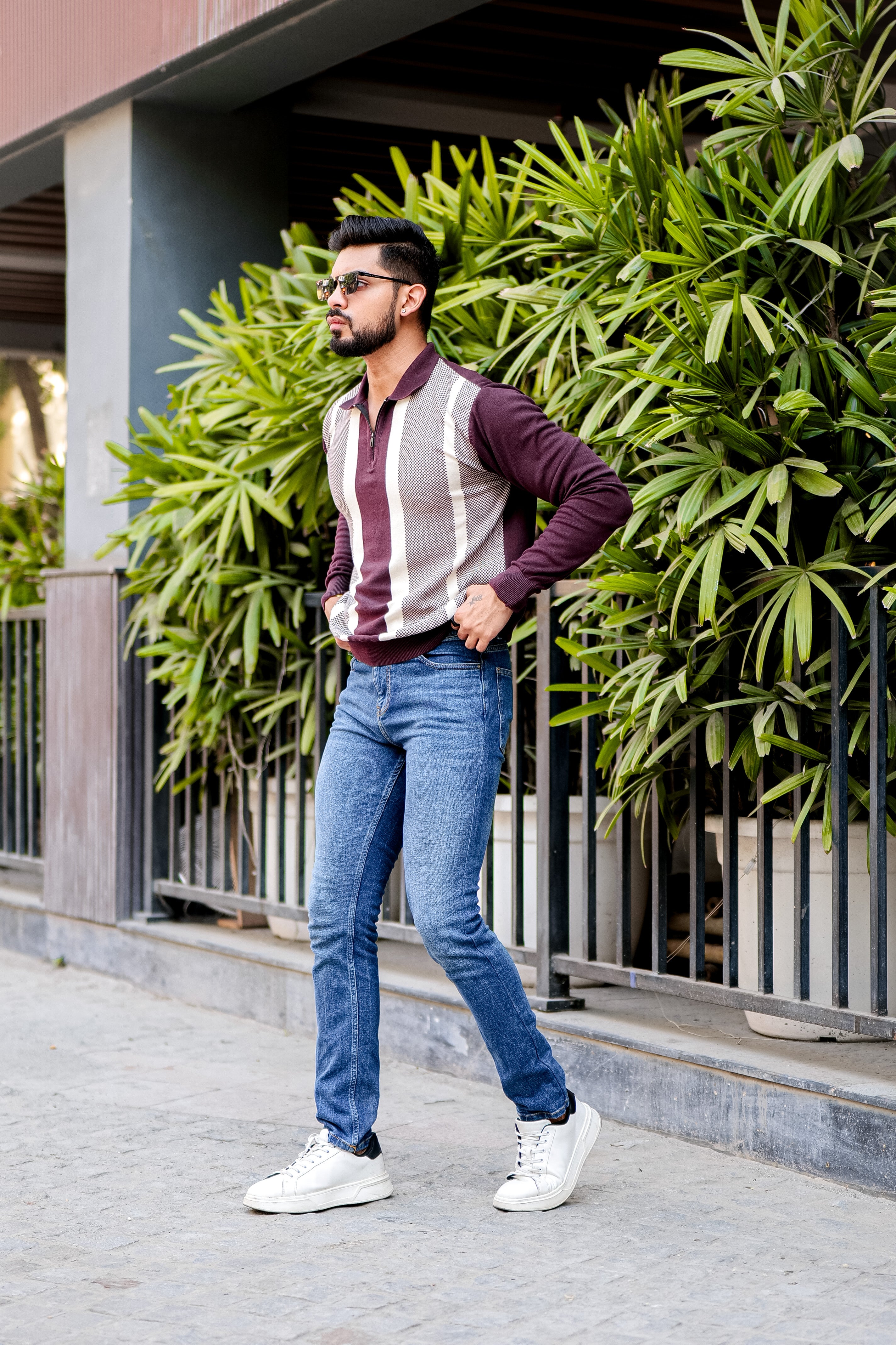 Maroon Flat Knit T-Shirt