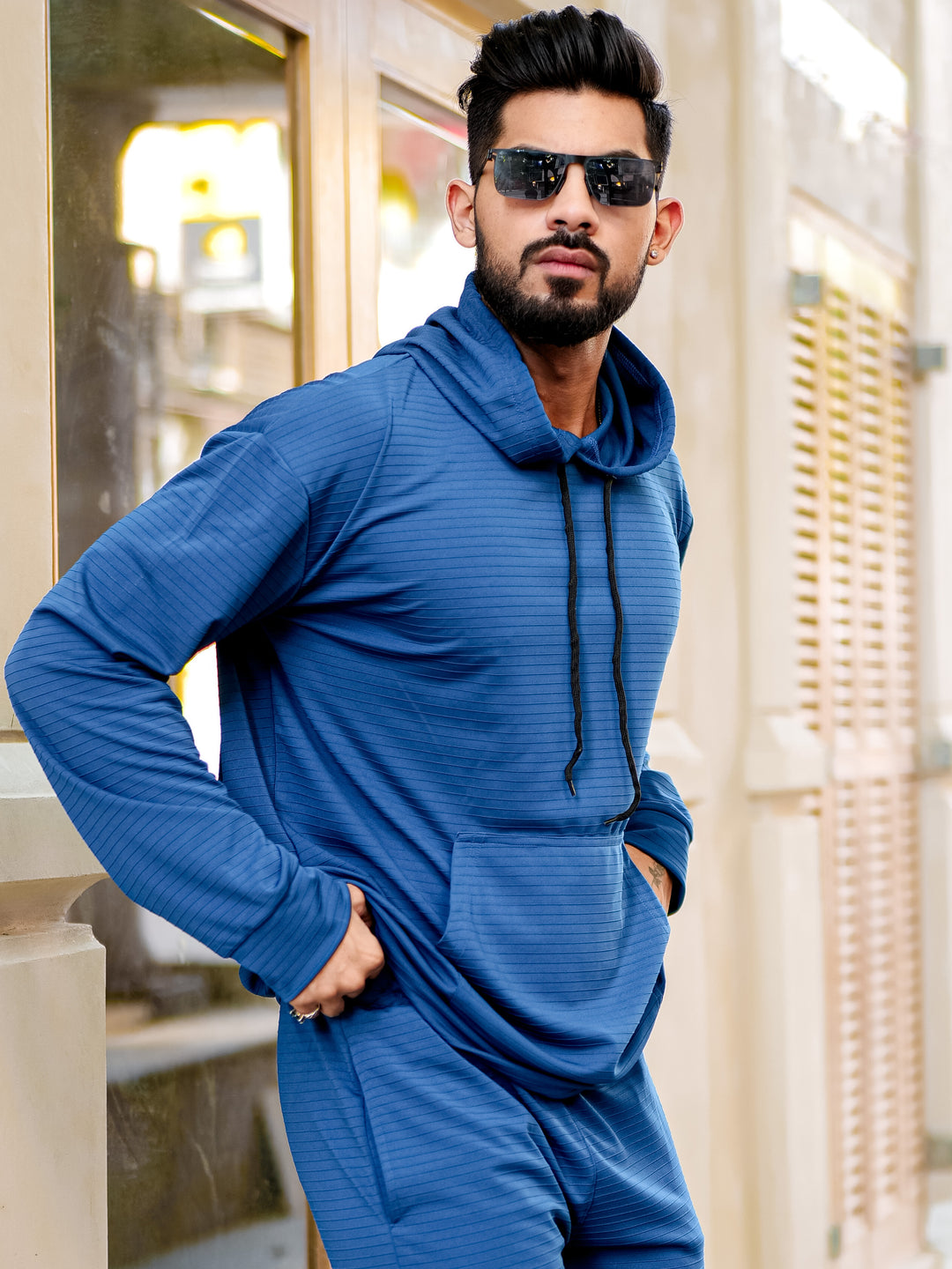 Self Design Blue Tracksuit Co-Ords