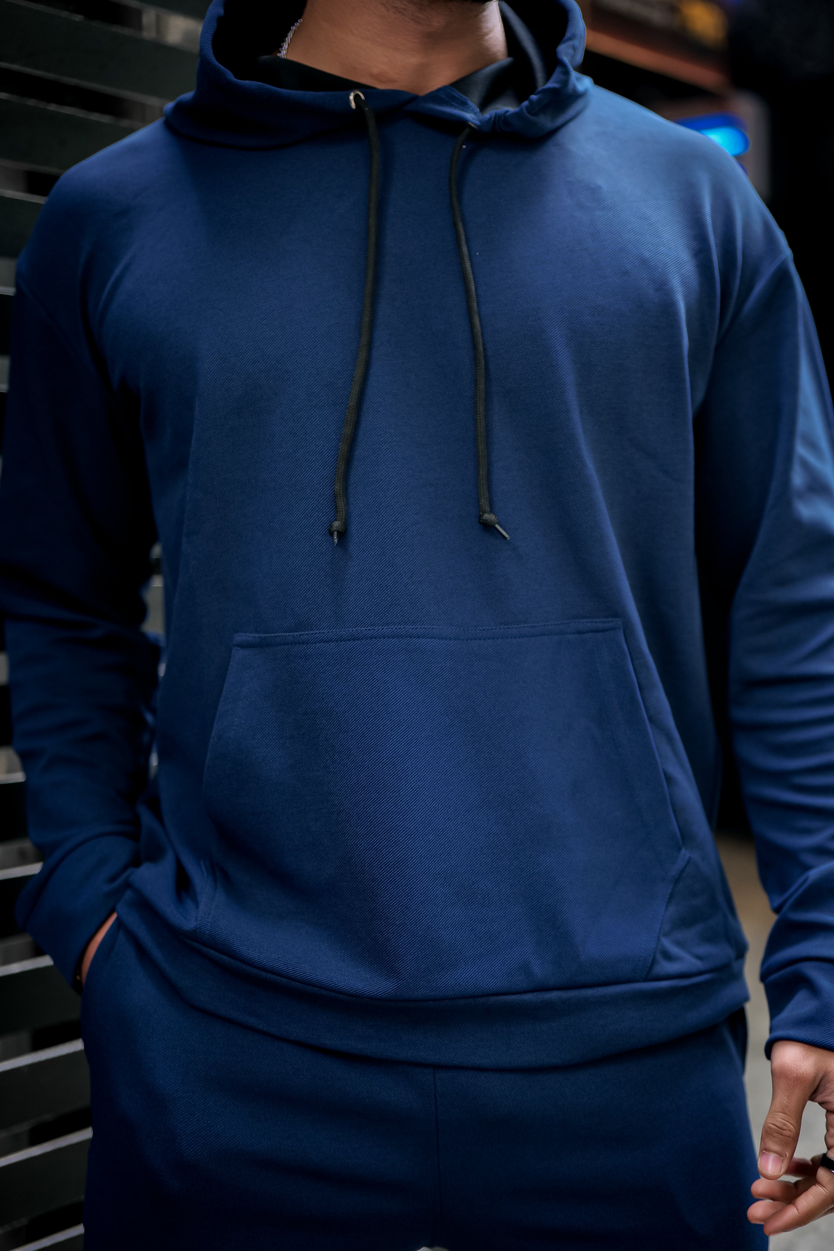 Navy Blue Hooded Tracksuit Co-Ords