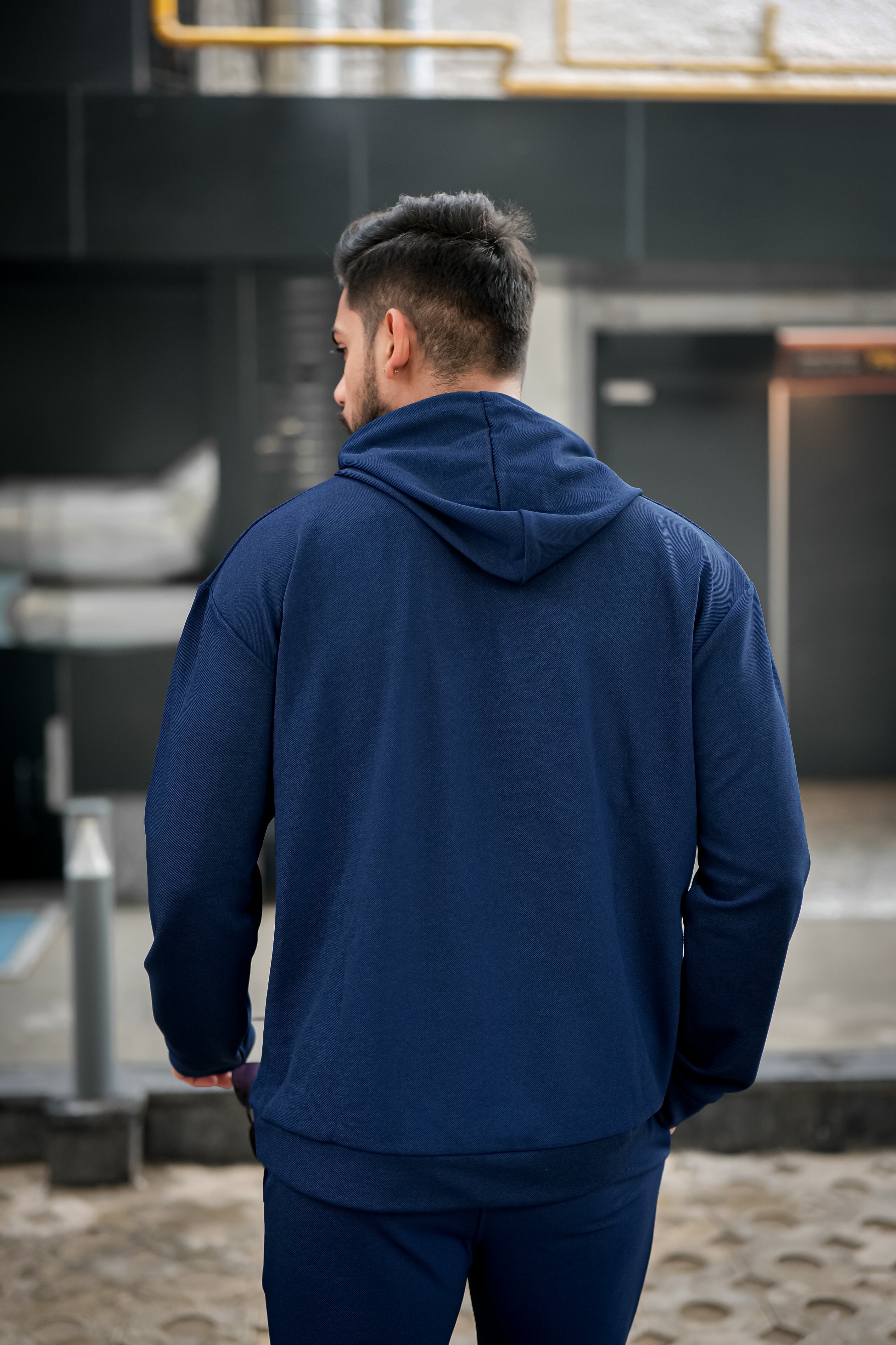 Navy Blue Hooded Tracksuit Co-Ords