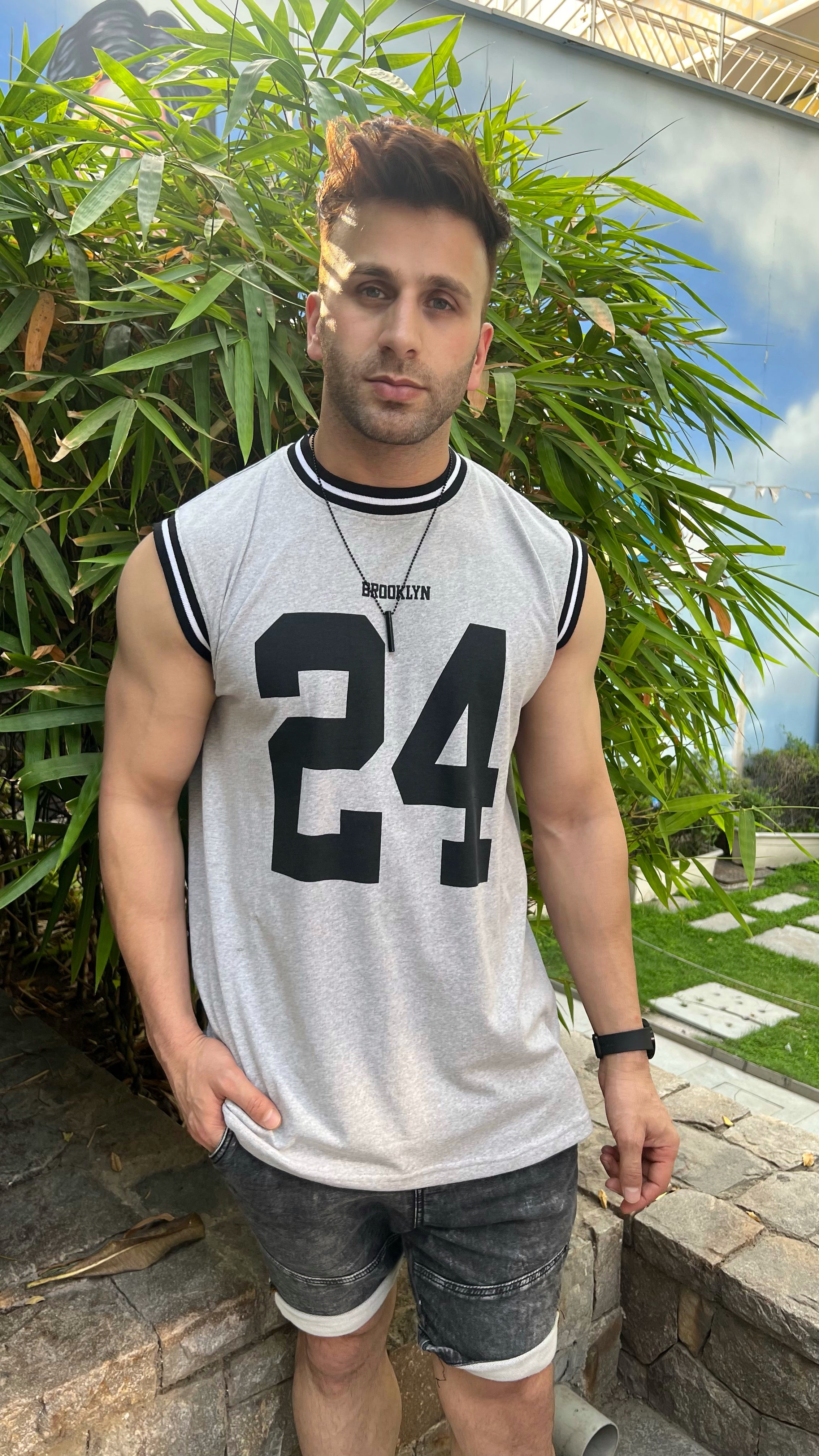 Grey Melange "BROOKLYN 24"  Vest