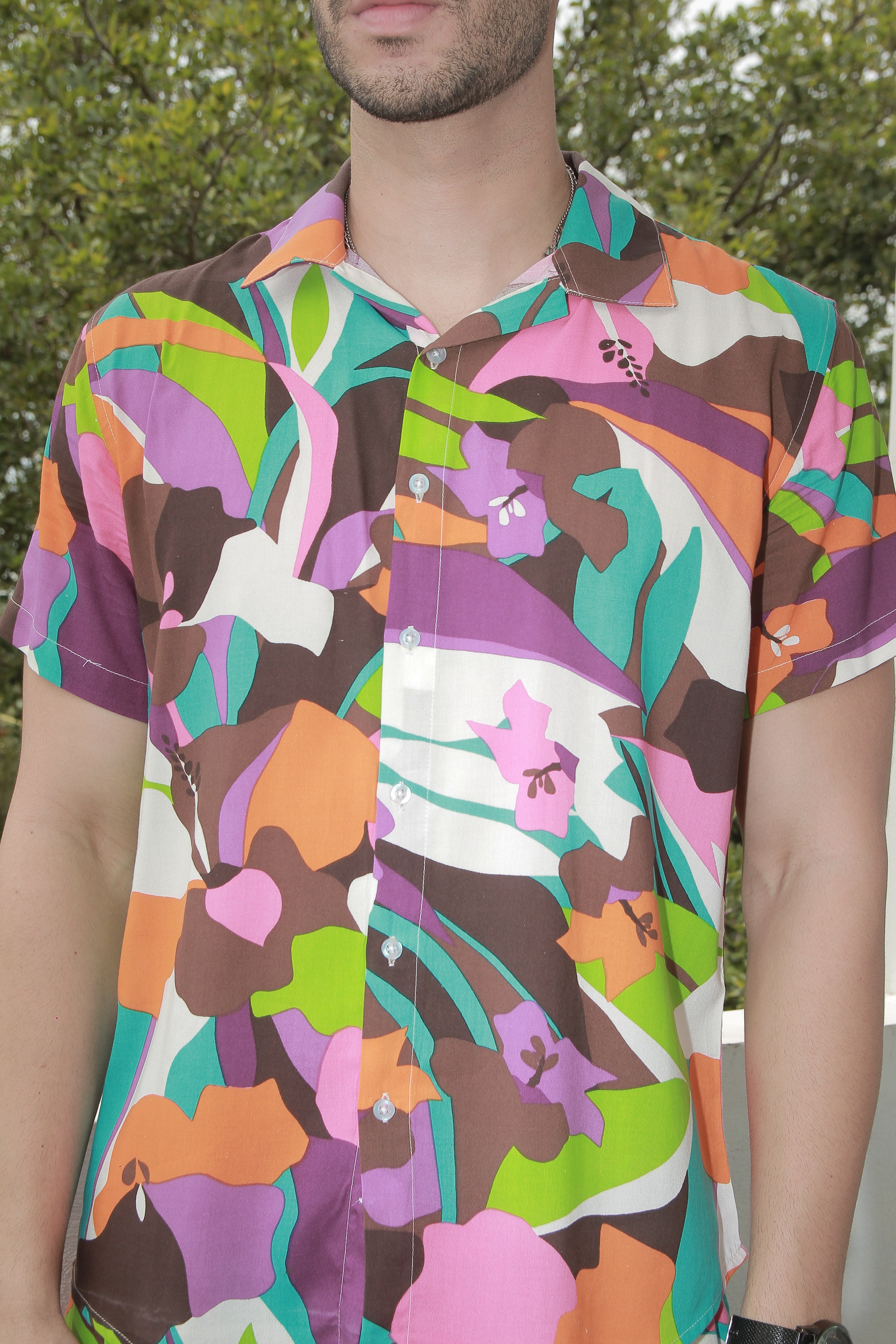 Multicolor "Craft" Rayon Co-ord