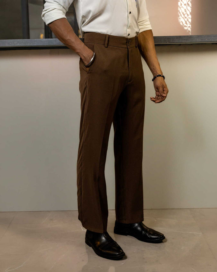 Light Brown Color Japanese Bootcut Trouser