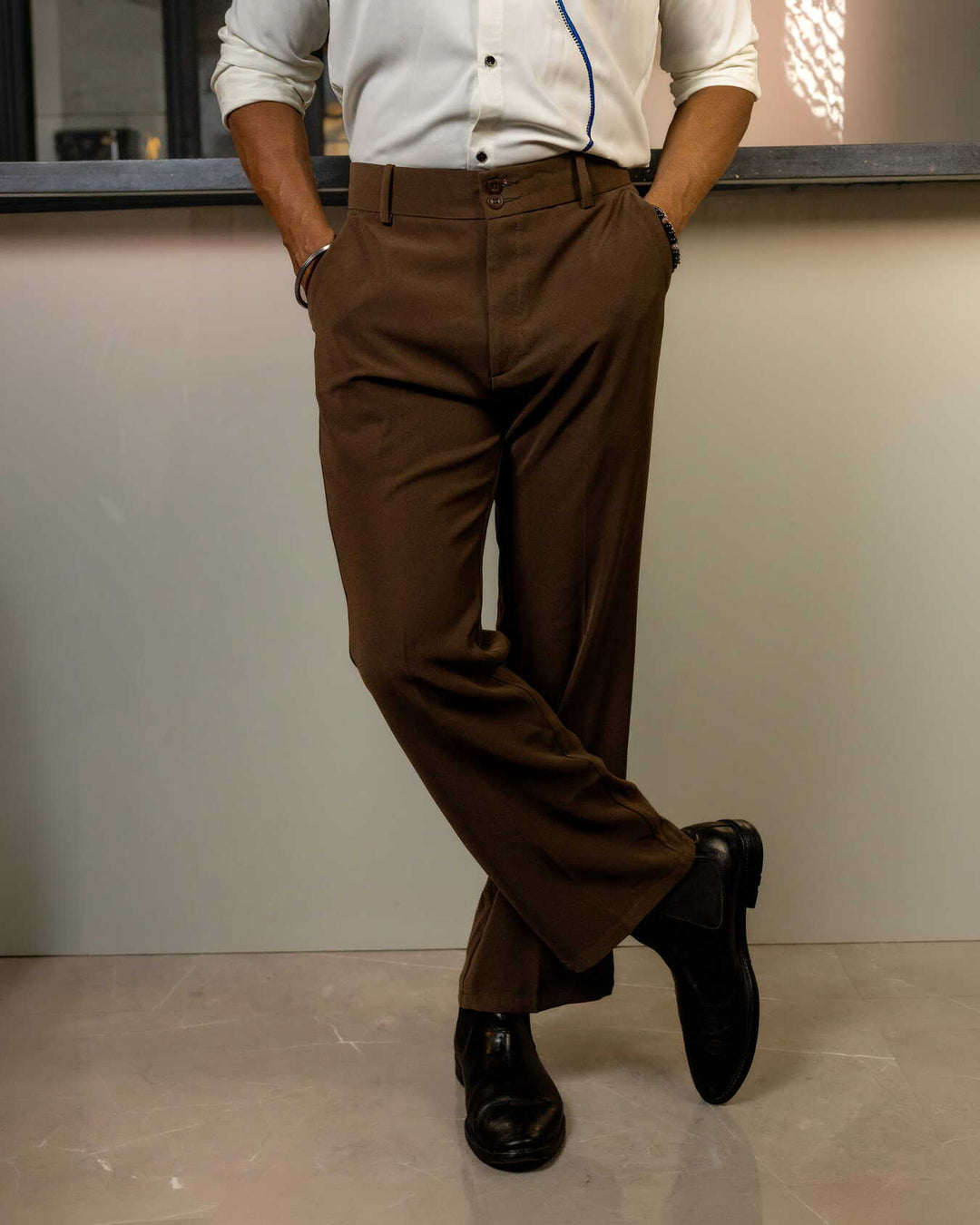Light Brown Color Japanese Bootcut Trouser