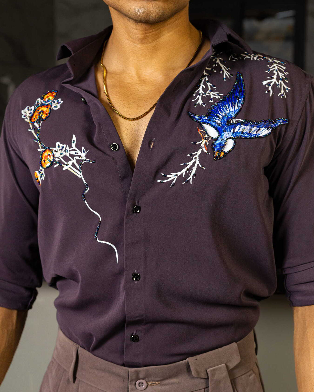 Vintage Wine Bird Shirt