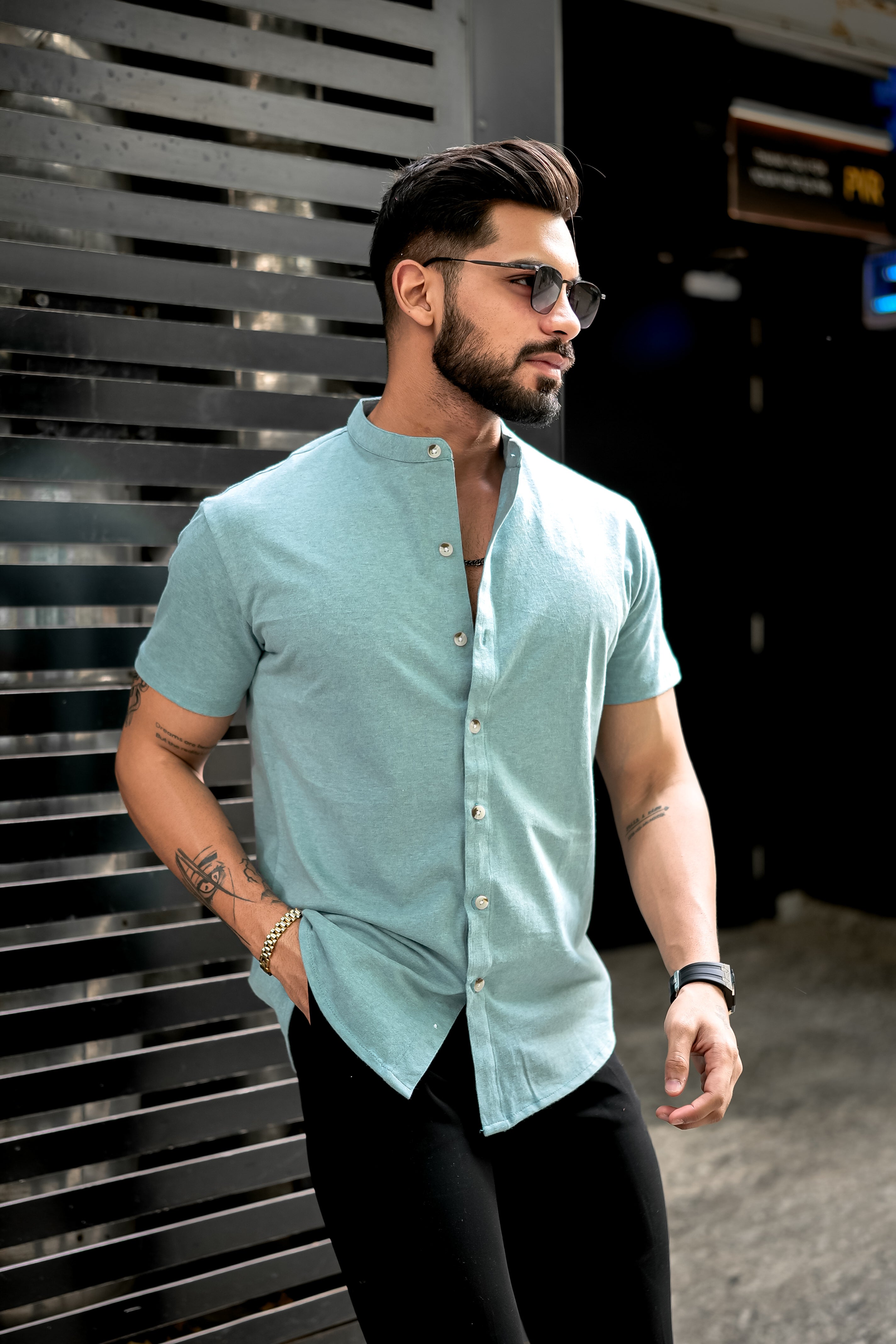 Light Green Knitted Shirt
