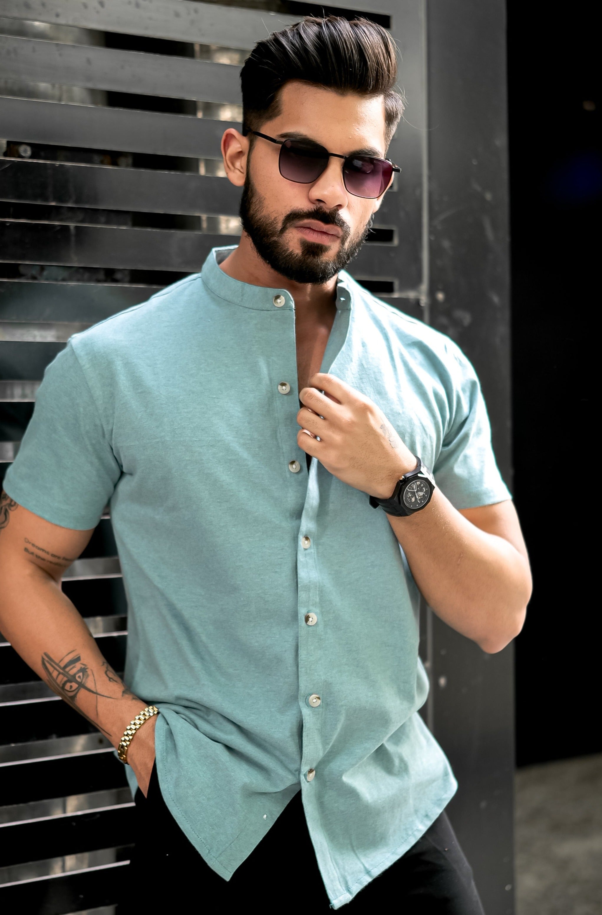 Light Green Knitted Shirt