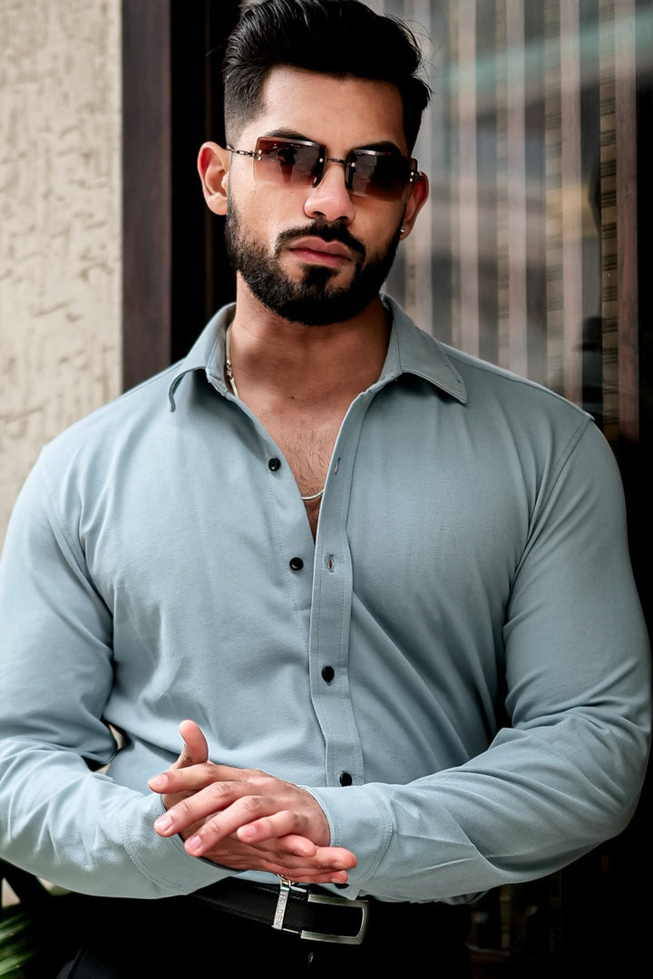 Light Blue Slim Fit Formal Shirt