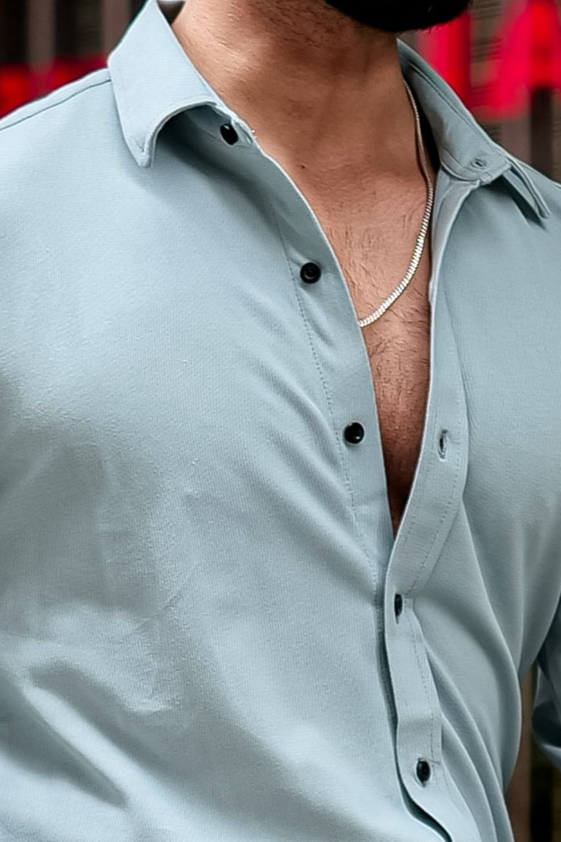 Light Blue Slim Fit Formal Shirt