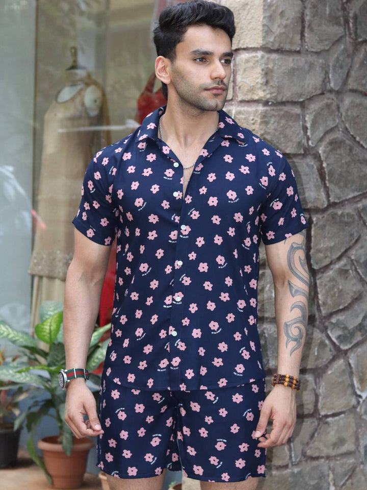 Pink Floral Navy Co-Ord