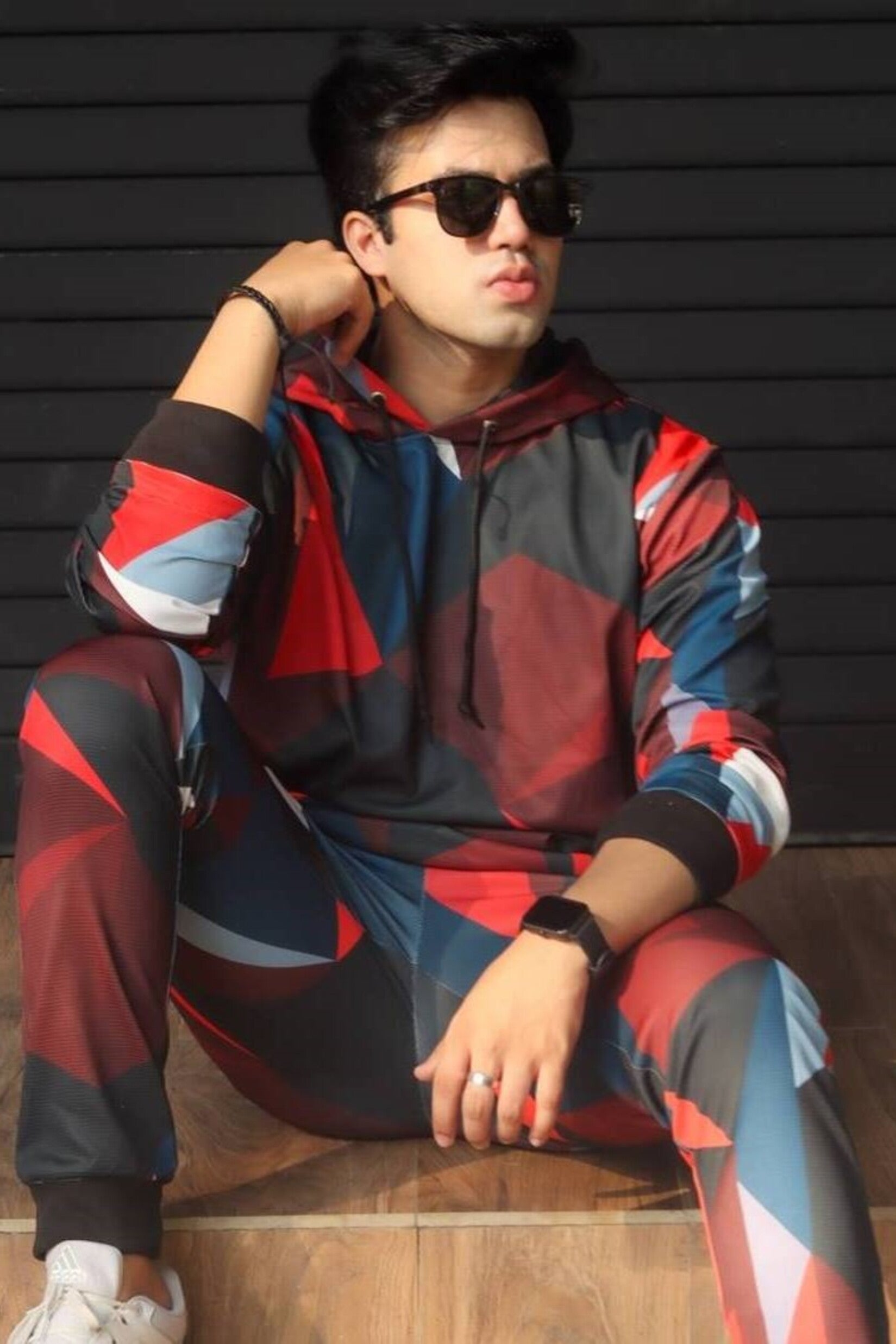 Abstract Multi Color Tracksuit Co-Ords