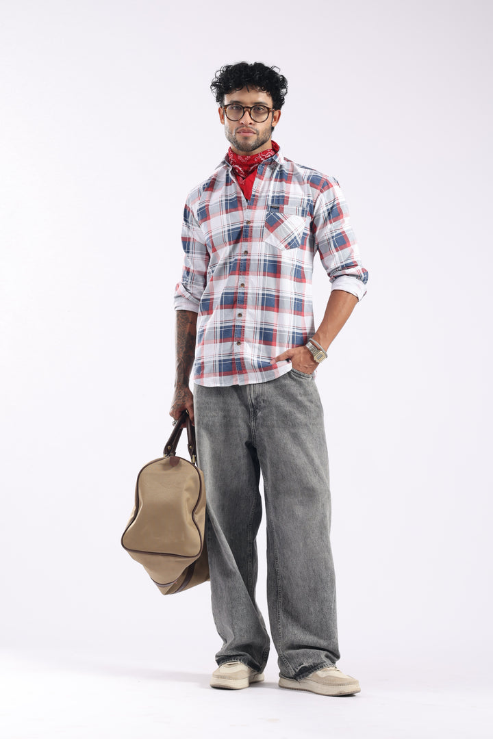 Premium Multi-Color Plaid Checked Casual Shirt