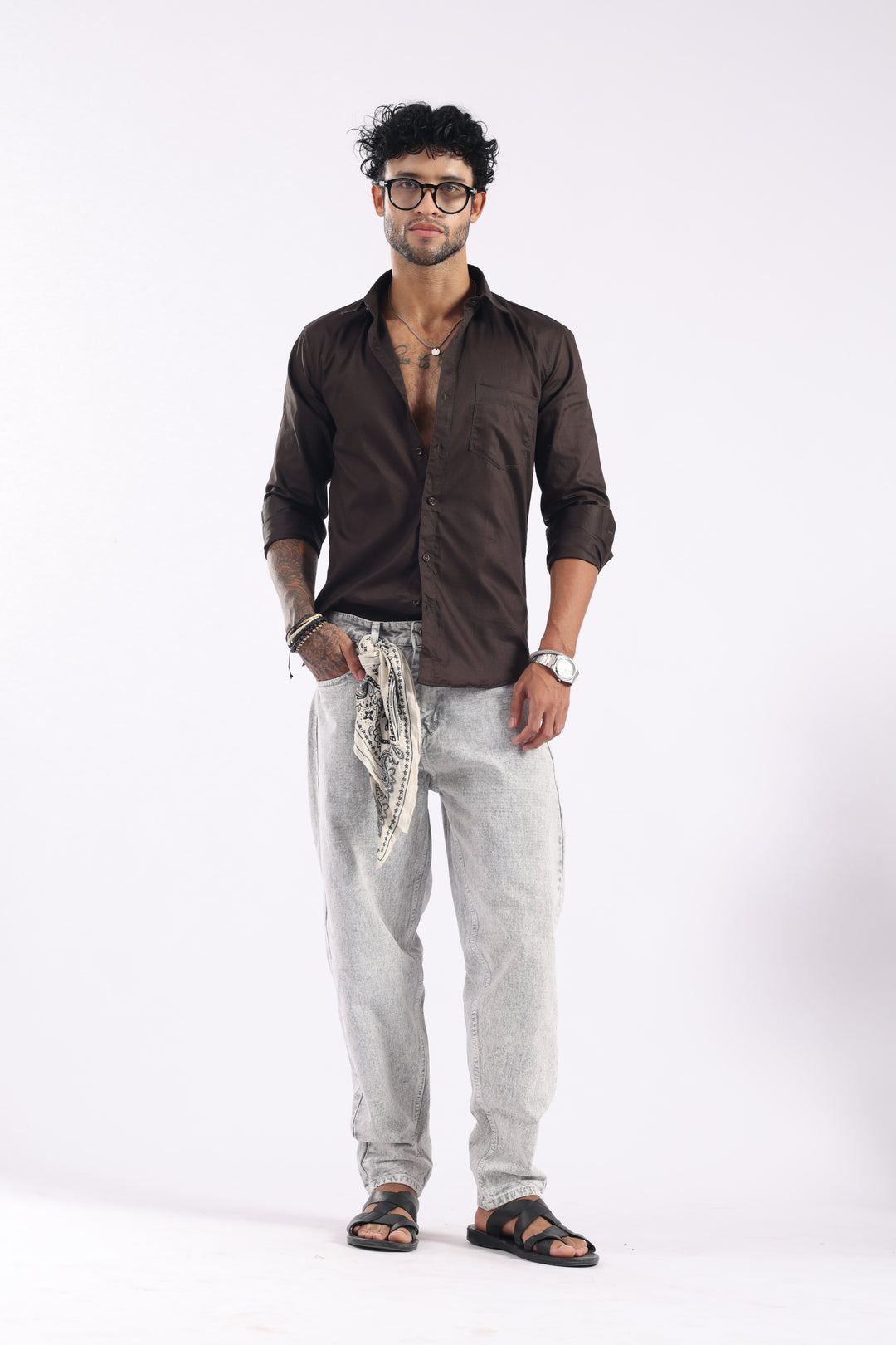 Chocolate Full Sleeve Casual Shirt