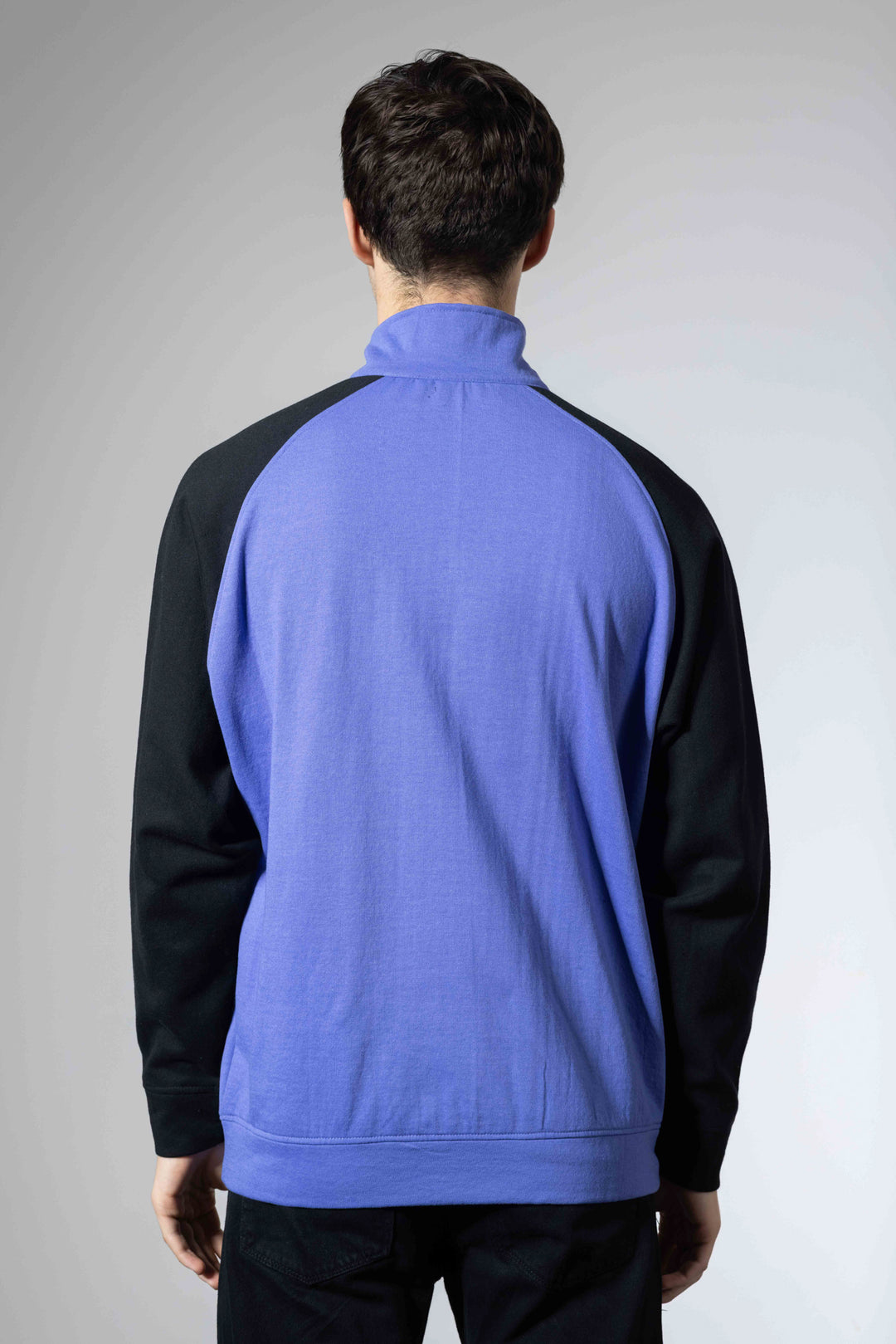 Drop shoulder colorblock sweatshirt