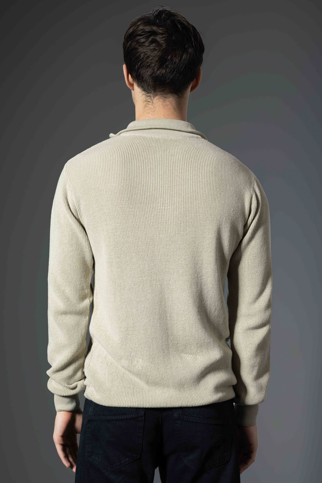 Cream Premium Flat Knit Pullover