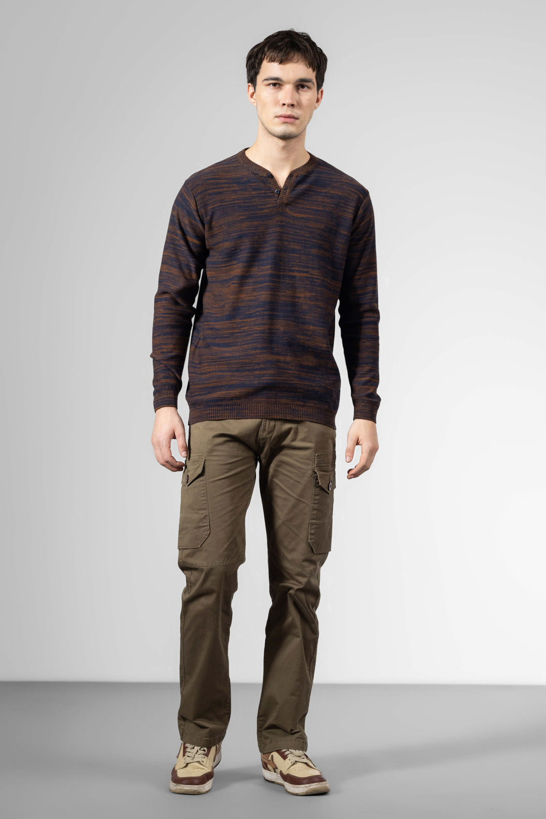 Black Premium Flat Knit Polo T-Shirt