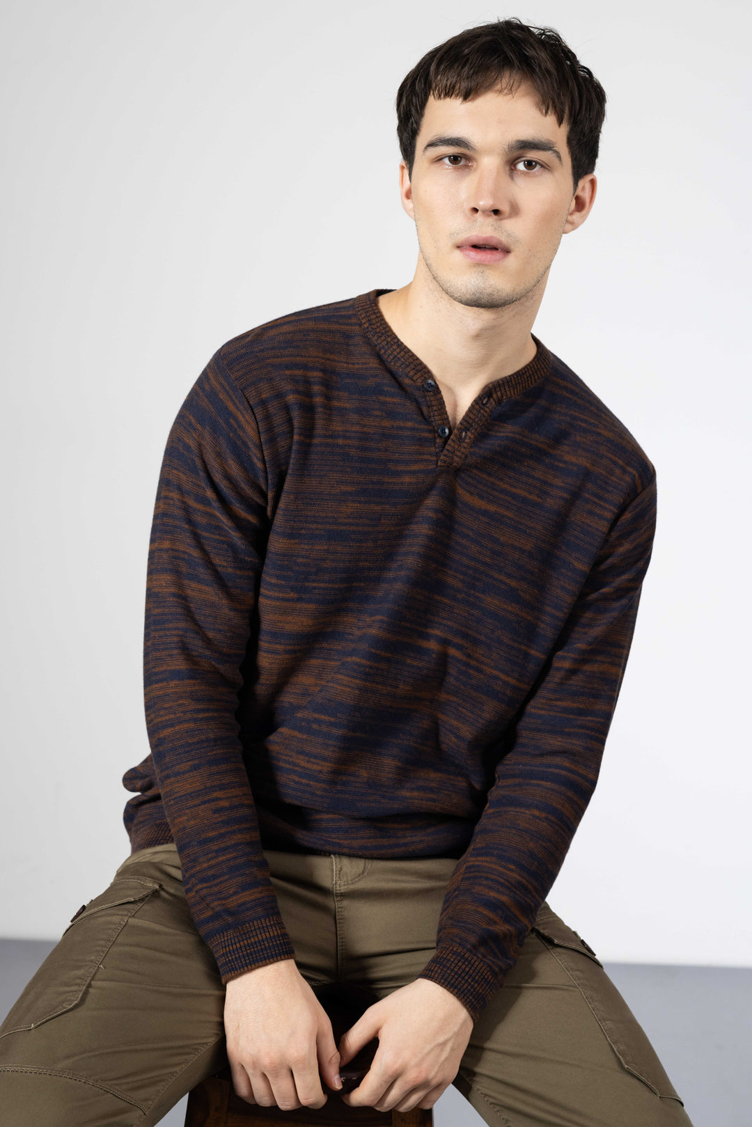 Black Premium Flat Knit Polo T-Shirt