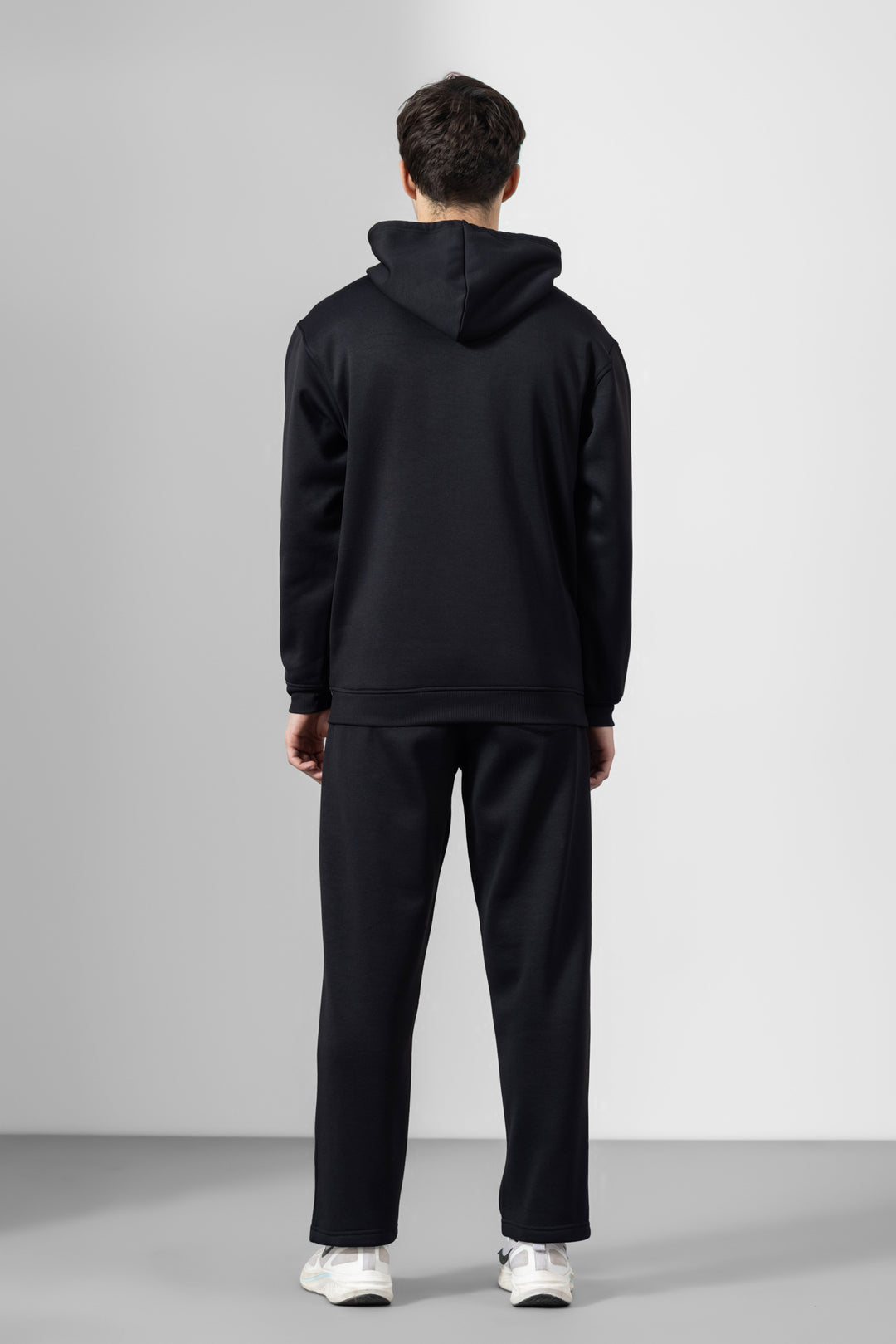 Black Heavy Fleece (320gsm) 2-piece Loose Fit hoodie and joggers set