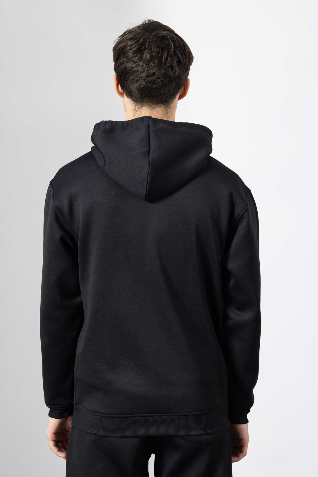 Black Heavy Fleece (320gsm) 2-piece Loose Fit hoodie and joggers set