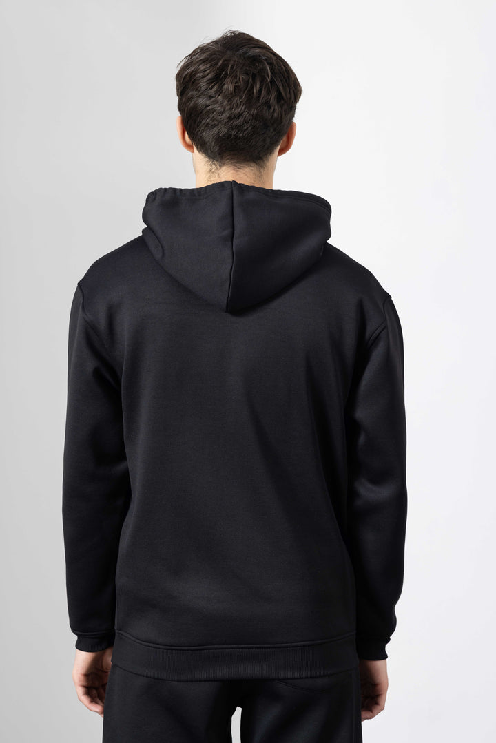 Black Heavy Fleece (320gsm) 2-piece Loose Fit hoodie and joggers set