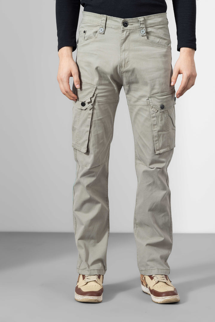 Light Grey Men Cargo Pants