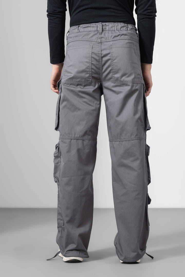Grey Men Cargo Pants
