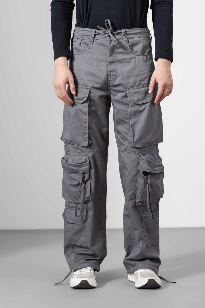 Grey Men Cargo Pants