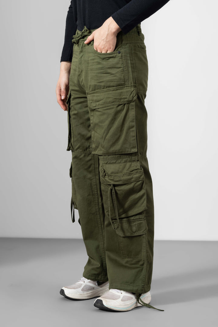 Olive Men Cargo Pants