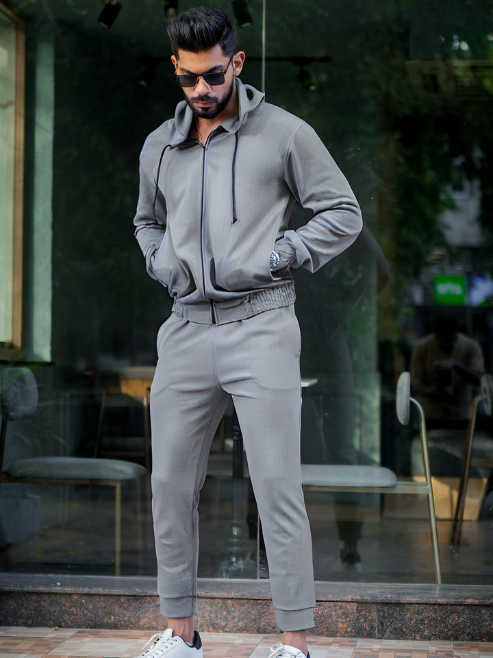 Peanut Check Grey Tracksuit Co-Ords