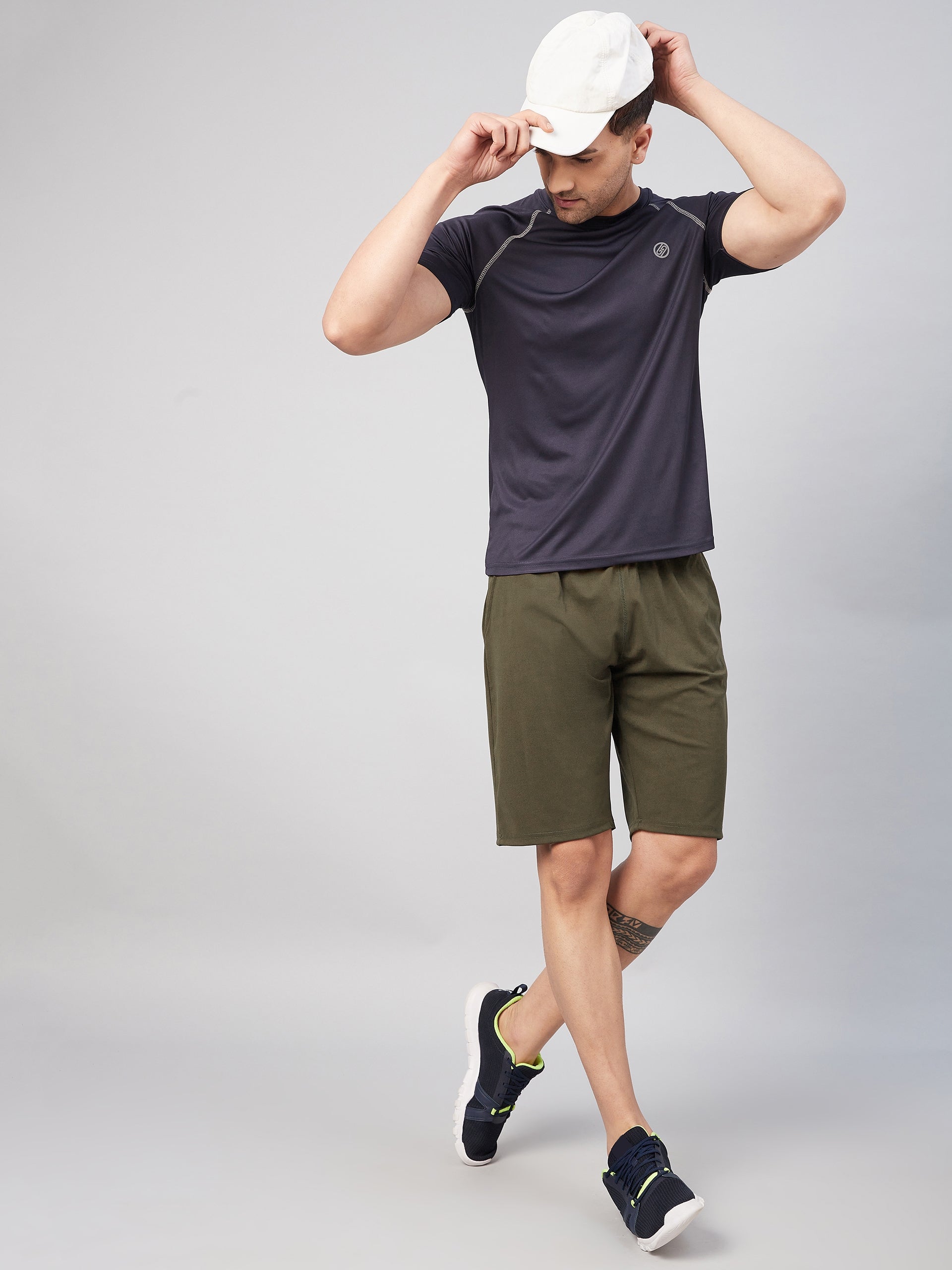 short,shorts,blue short,grey melange short,