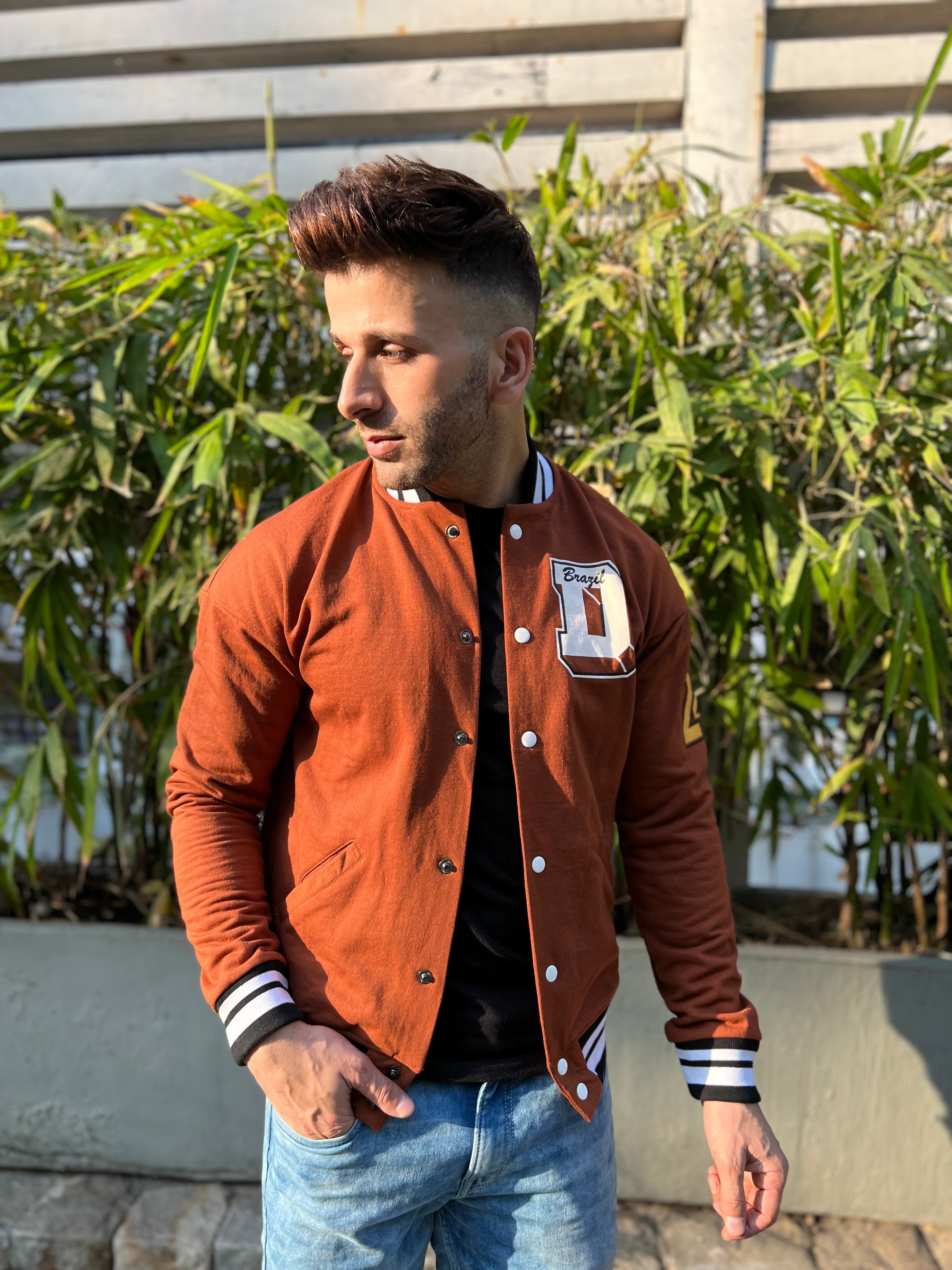 Varsity Brown "D" Brazilian Jacket