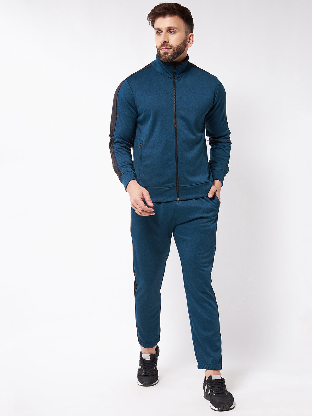 Turquoise Blue Sportswear Co-ords Track Suit