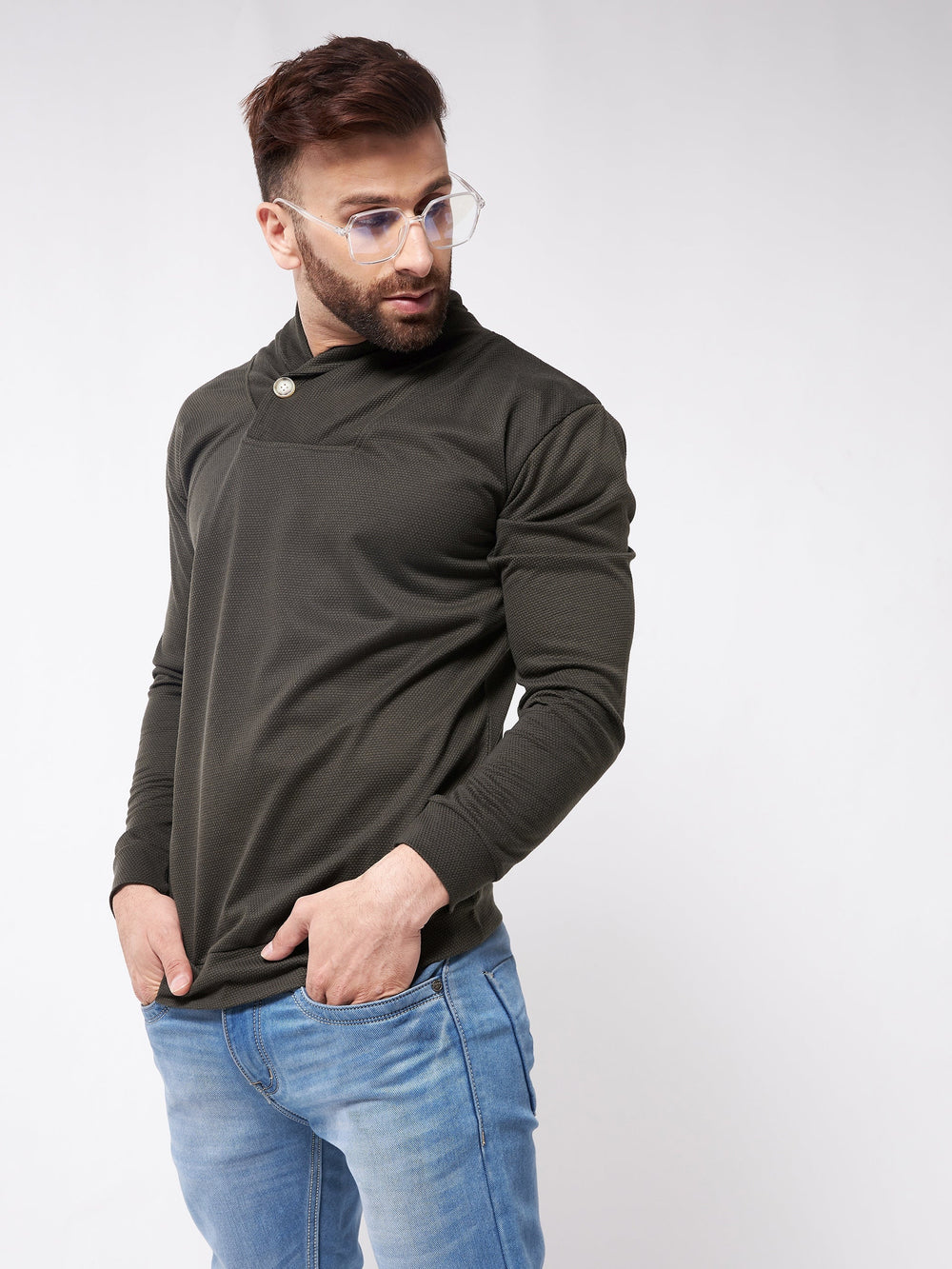 Shawl Collar PolyCotton