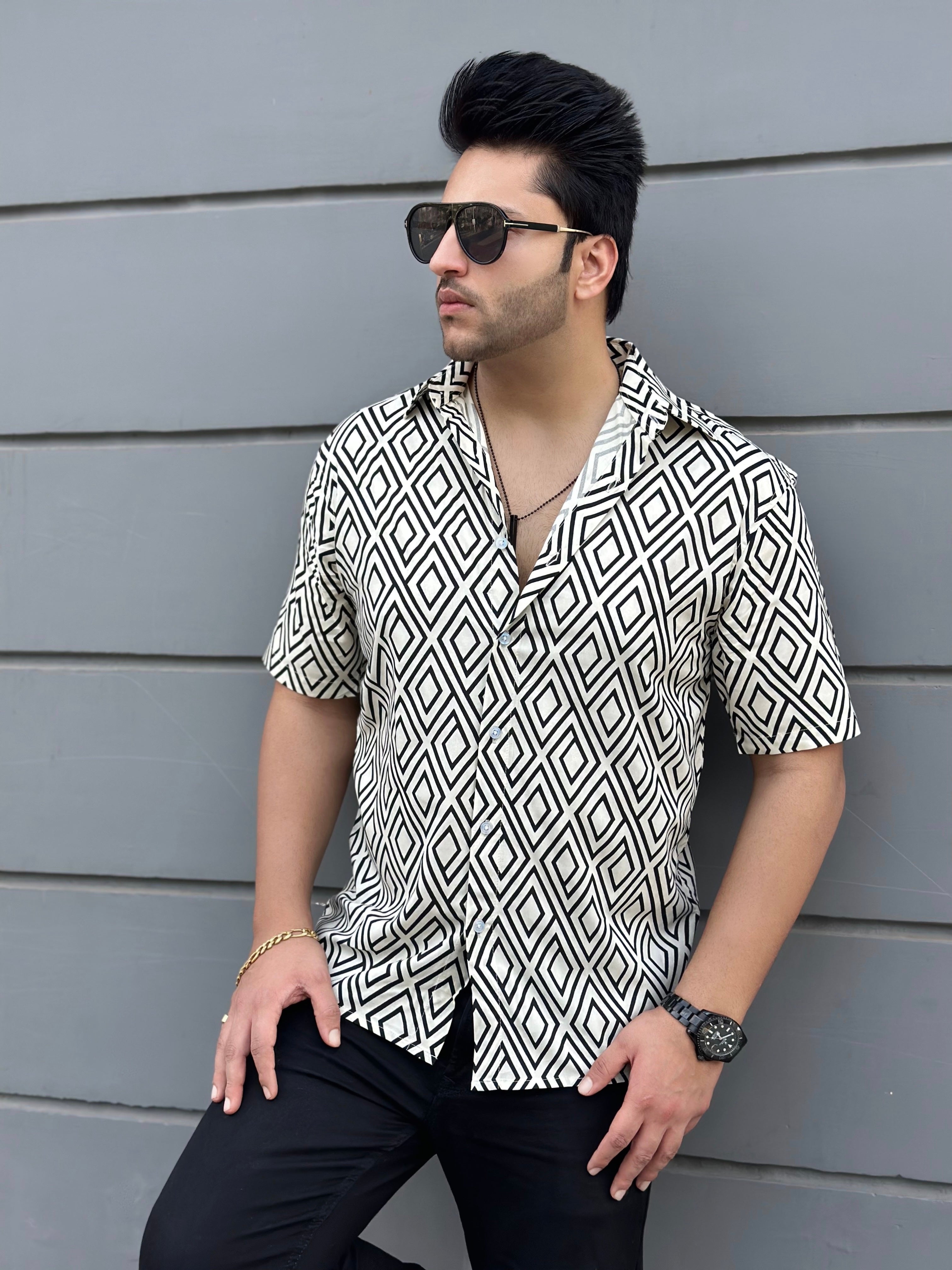 Off White Oversized Brick Shirt