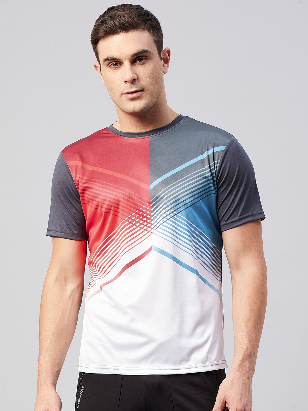 ACTIVE DRY FIT POLYESTER COLORBLOCK T-shirt