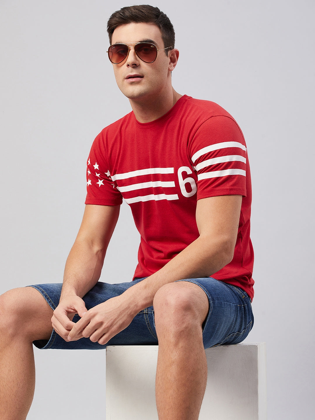 red summer tshirt