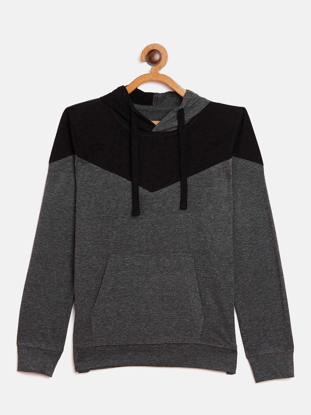 Dark Grey Black Full Sleeves T shirt 