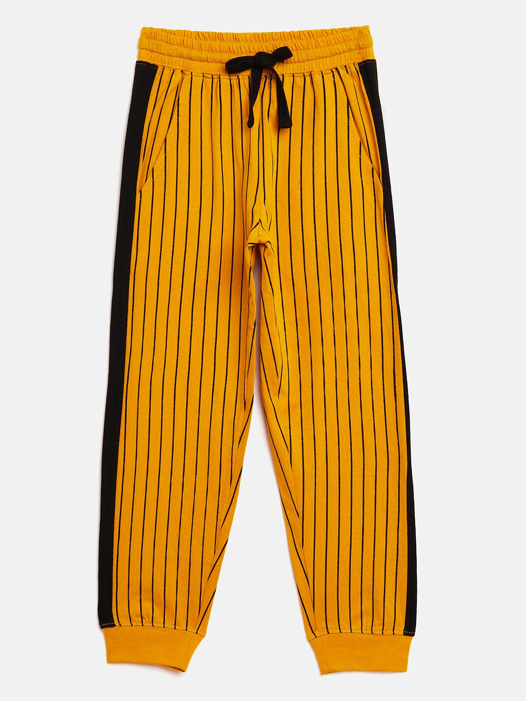 Yellow/Black Kids Boy Color Block Jogger