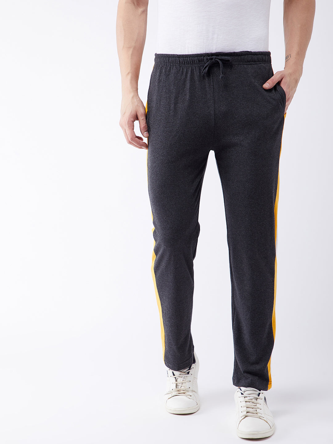 anthra mel/yellow/white Relax fit Trackpant