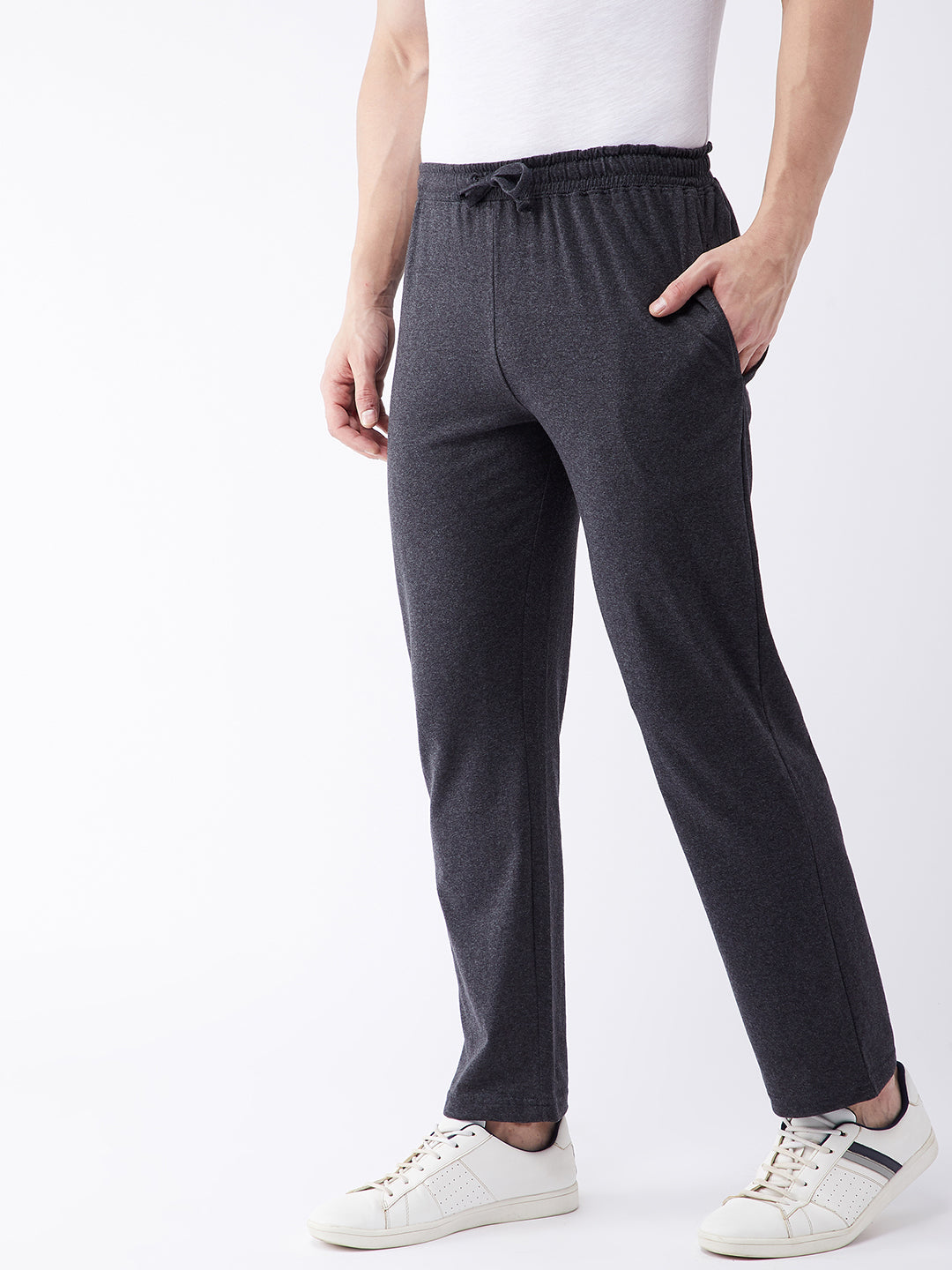 Anthra Melange Relax fit Trackpant