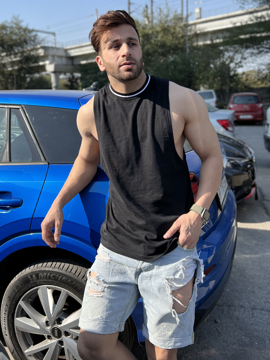 Black Gym Vest